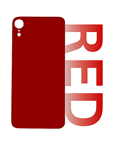 iPhone XR Rear Glass (Big Hole) - Red