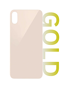 iPhone XS Max Rear Glass (Big Hole) - Gold