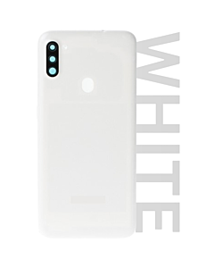 Samsung SM-A115 Galaxy A11 Rear Glass With Camera Lens White