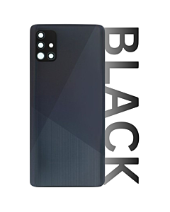 Samsung SM-A515 Galaxy A51 Rear Glass With Camera Lens Black