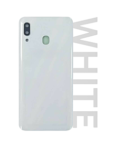 Samsung SM-A305 Galaxy A30 Rear Glass With Camera Lens White