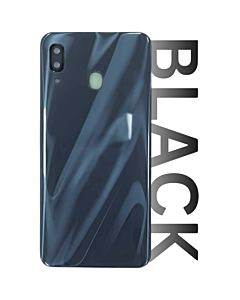 Samsung SM-A305 Galaxy A30 Rear Glass With Camera Lens Black