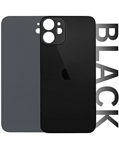 iPhone 12 Mini Rear Glass Premium Aftermarket - Black