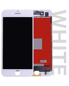 iPhone 7 Aftermarket LCD Screen With Backplate - White