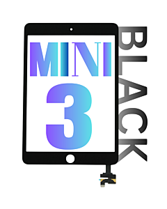 iPad Mini 3 Digitizer Touch Screen With Home Button Black
