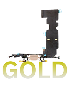 iPhone 8 Charging Port Flex Cable Gold (Premium)