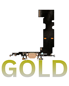iPhone 8 Plus Charging Port Flex Cable Gold (Premium)