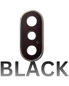 iPhone X Rear Camera Glass With Frame - Black