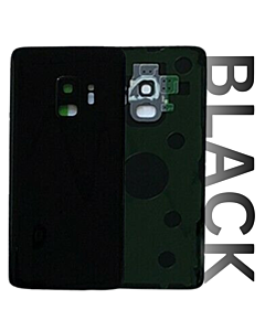 Samsung SM-G960 Galaxy S9 Rear Glass With Camera Lens Black