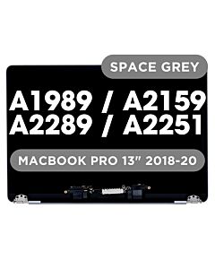 Macbook Pro 13" A2289 / A2251 / A2159 Complete LCD Display Space Grey