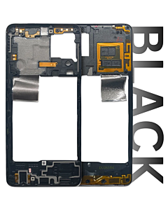 Samsung A22 (4G)Compatible Frame - Mid Housing Black