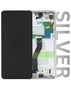 Samsung SM-G998 Galaxy S21 Ultra 5G Service Pack LCD Display Replacement Phantom Silver