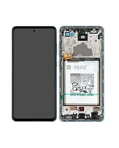 Samsung SM-A725 Galaxy A72 Service Pack LCD Display With Battery Blue
