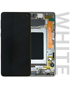 Samsung SM-G973 Galaxy S10 Service Pack LCD Display Replacement Prism White