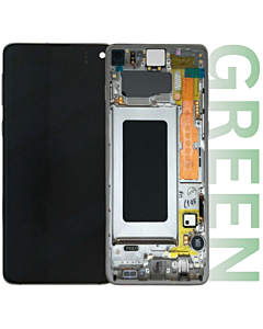 Samsung SM-G973 Galaxy S10 Service Pack LCD Display Replacement Prism Green
