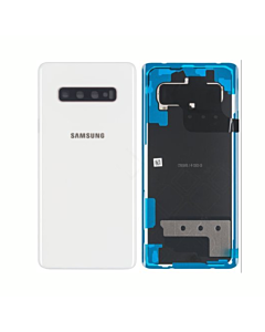 Samsung SM-G975 Galaxy S10 Plus Rear Glass With Adhesive & Camera Lens - Prism White