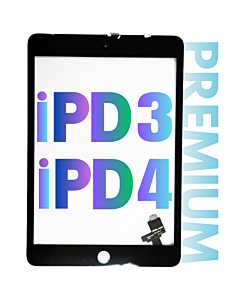 INTEC iPad 3 / 4 Digitizer Touch Panel Black Premium