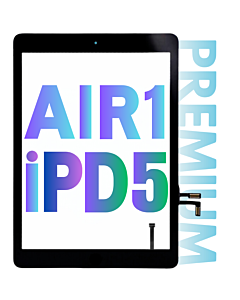 INTEC iPad Air Digitizer Touch Panel With Home Button Black Premium