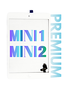INTEC iPad Mini 1/2 Digitizer Touch Panel With Home Button White Premium
