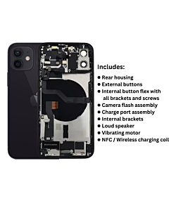 iPhone 12 Original Housing Pull Out Black