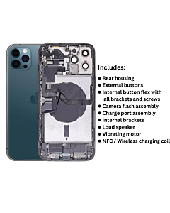 iPhone 12 Pro Max Original Housing Pull Out Blue