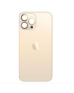 iPhone 13 Pro Max Rear Glass Premium Aftermarket (Big Hole) - Gold