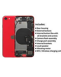 iPhone SE 2020 Original Housing Pull Out Red