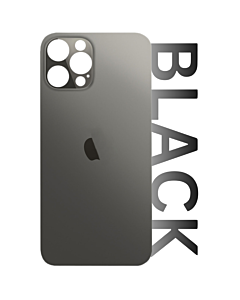 iPhone 12 Pro Max Rear Glass Standard Aftermarket - Black