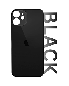 iPhone 12 Rear Glass Standard Aftermarket - Black