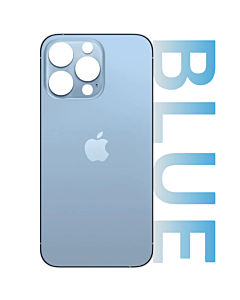 iPhone 13 Pro Max Rear Glass Standard Aftermarket (Big Hole) - Blue