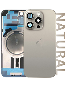 iPhone 15 Pro Max Premium Aftermarket Rear Glass Natural Titanium