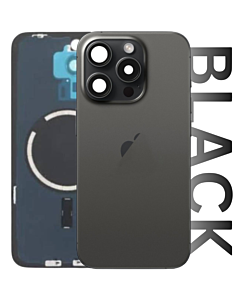 iPhone 15 Pro Premium Aftermarket Rear Glass Black Titanium