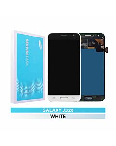 Galaxy J3 2016 (J320) LCD and Digitizer Touch Screen Assembly - White