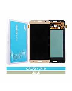 Galaxy J7 2016 (J710) LCD and Digitizer Touch Screen Assembly - Gold