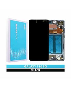 Samsung SM-G977 Galaxy S10 5G Service Pack LCD Display Replacement Majestic Black