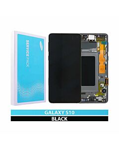 Samsung SM-G973 Galaxy S10 Service Pack LCD Display Replacement Prism Black