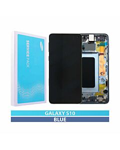 Samsung SM-G973 Galaxy S10 Service Pack LCD Display Replacement Prism Blue