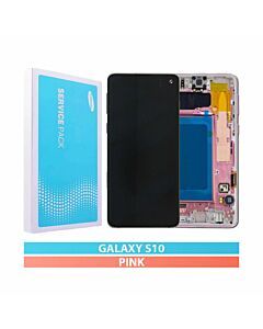 Samsung SM-G973 Galaxy S10 Service Pack LCD Display Replacement Flamingo Pink