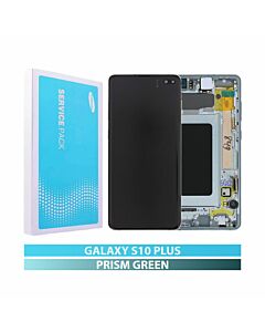 Samsung SM-G975 Galaxy S10 Plus Service Pack LCD Display Replacement Prism Green