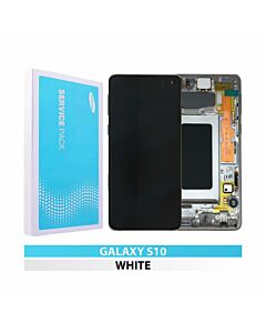 Samsung SM-G973 Galaxy S10 Service Pack LCD Display Replacement Prism White