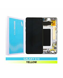 Samsung SM-G973 Galaxy S10 Service Pack LCD Display Replacement Canary Yellow