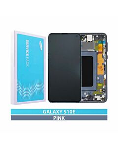 Samsung SM-G970 Galaxy S10e Service Pack LCD Display Replacement Flamingo Pink