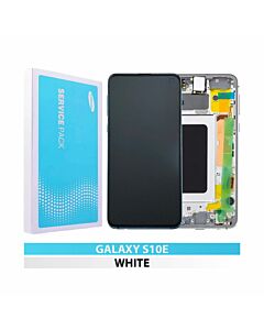 Samsung SM-G970 Galaxy S10e Service Pack LCD Display Replacement Prism White