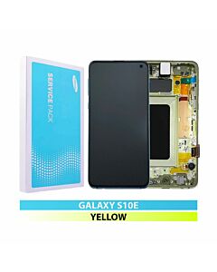Samsung SM-G970 Galaxy S10e Service Pack LCD Display Replacement Canary Yellow