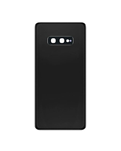 Samsung SM-G970 Galaxy S10e Rear Glass With Adhesive & Camera Lens - Black