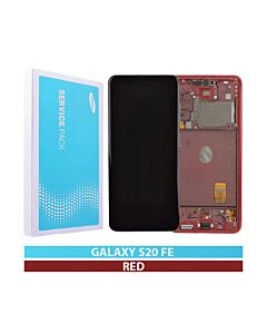 Samsung SM-G780 Galaxy S20 FE Service Pack LCD Display Replacement Cloud Red