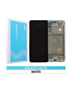 Samsung SM-G780 Galaxy S20 FE Service Pack LCD Display Replacement Cloud White