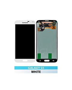 Galaxy S5 (G900I) LCD and Digitizer Touch Screen Assembly - White