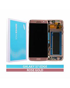 Samsung SM-G935 Galaxy S7 Edge Service Pack LCD Display Replacement Rose Gold
