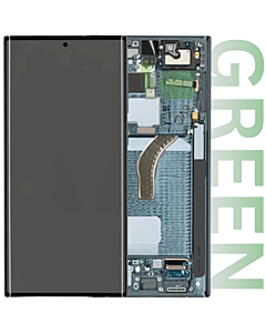 Samsung SM-G908 Galaxy S22 Ultra Service Pack LCD Display Replacement Green